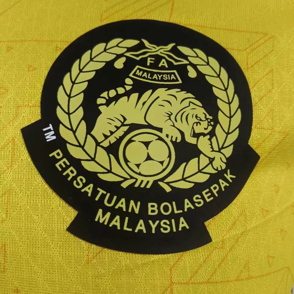 2025/26 Malaysia Home Yellow Player Version Soccer Jersey Detail 1