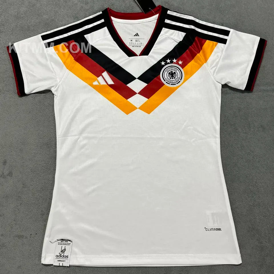 2025/26 Germany Home White Women Soccer Jersey 女 Detail 2