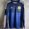 2014 Argentina Away Retro Long Sleeve Soccer Jersey Front