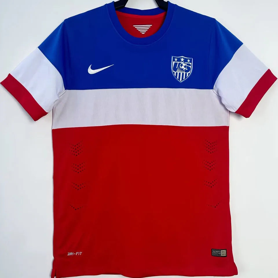 2014 U.S Away Retro Soccer Jersey Front