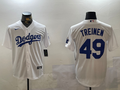 Men's Los Angeles Dodgers Blake Treinen #49 White Home Replica Player Jerseys