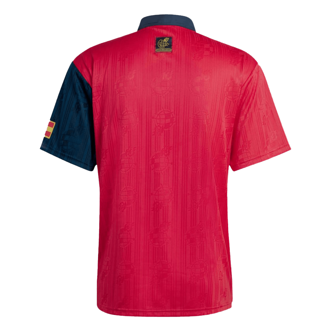 Spain Home Jersey Retro 1996 Back