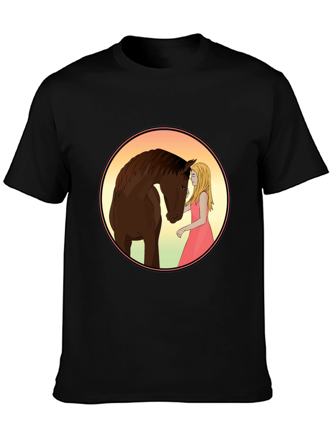 Horse & Girl Graphic Tee - Stylish Comfort