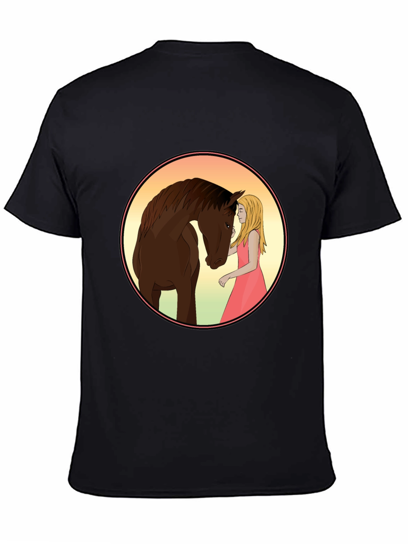 Horse & Girl Graphic Tee - Stylish Comfort
