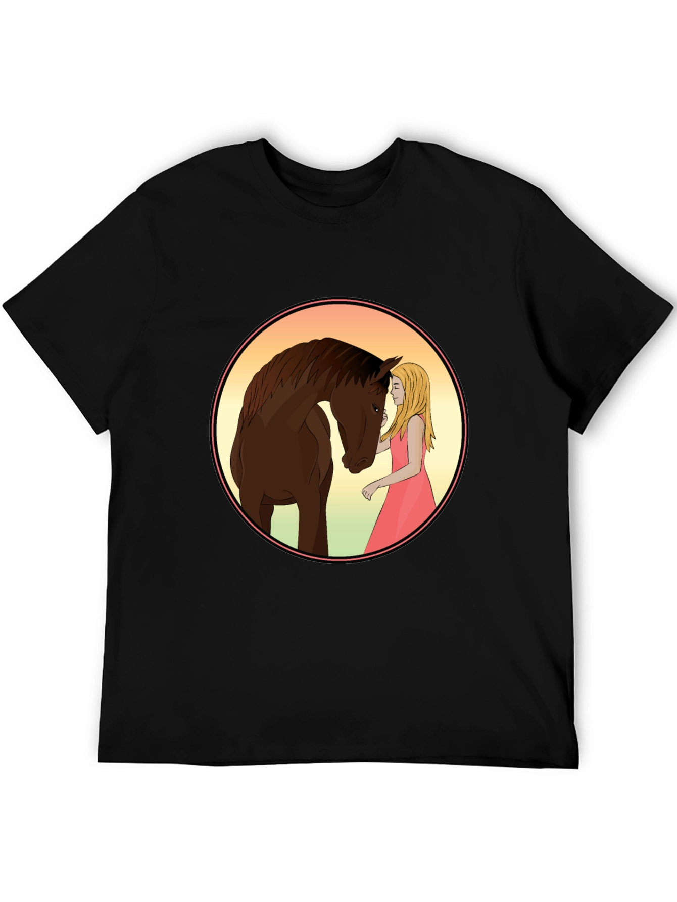 Horse & Girl Graphic Tee - Stylish Comfort