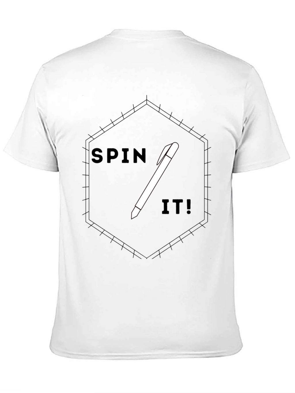 Spin It! Graphic Tee - Modern Black T-Shirt