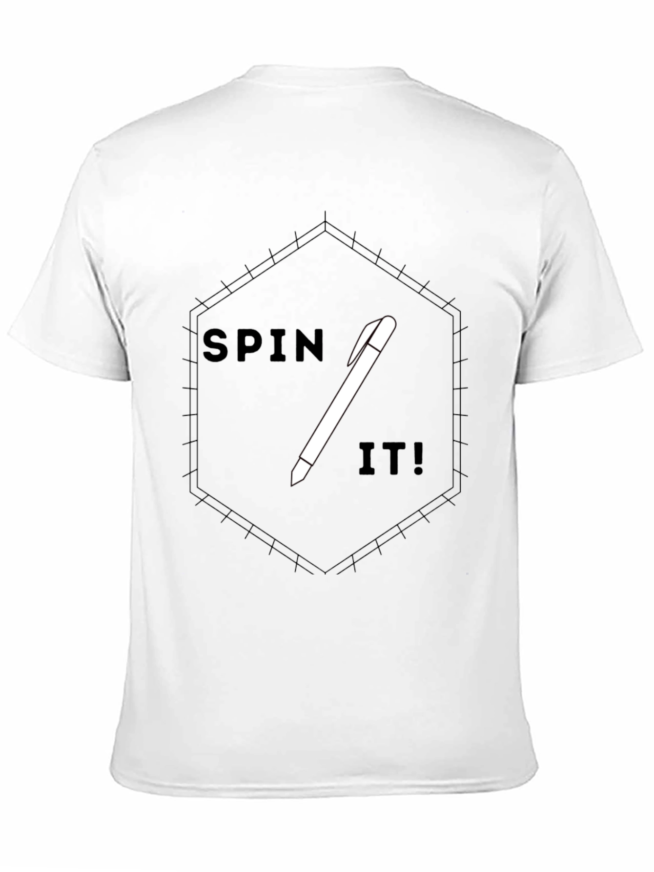 Spin It! Graphic Tee - Modern Black T-Shirt