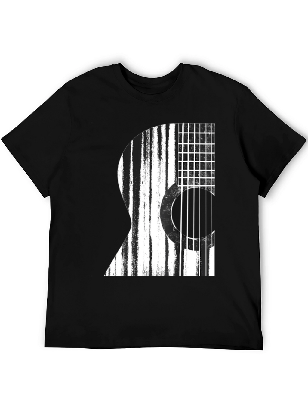 Guitar Graphic Black T-Shirt