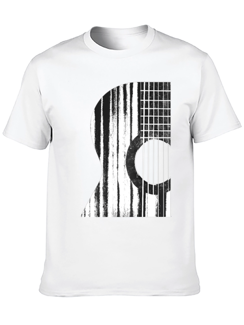 Guitar Graphic Black T-Shirt