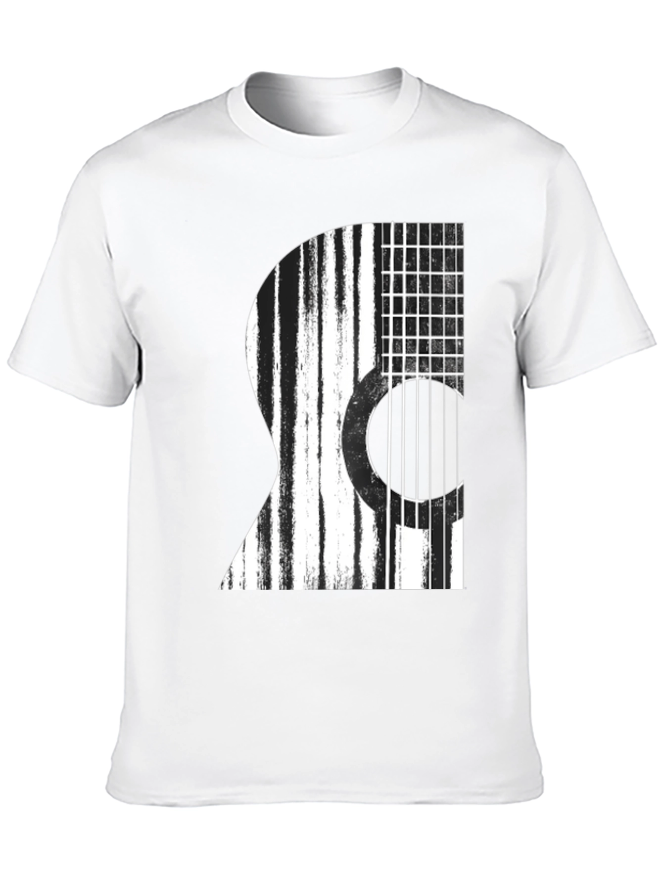 Guitar Graphic Black T-Shirt