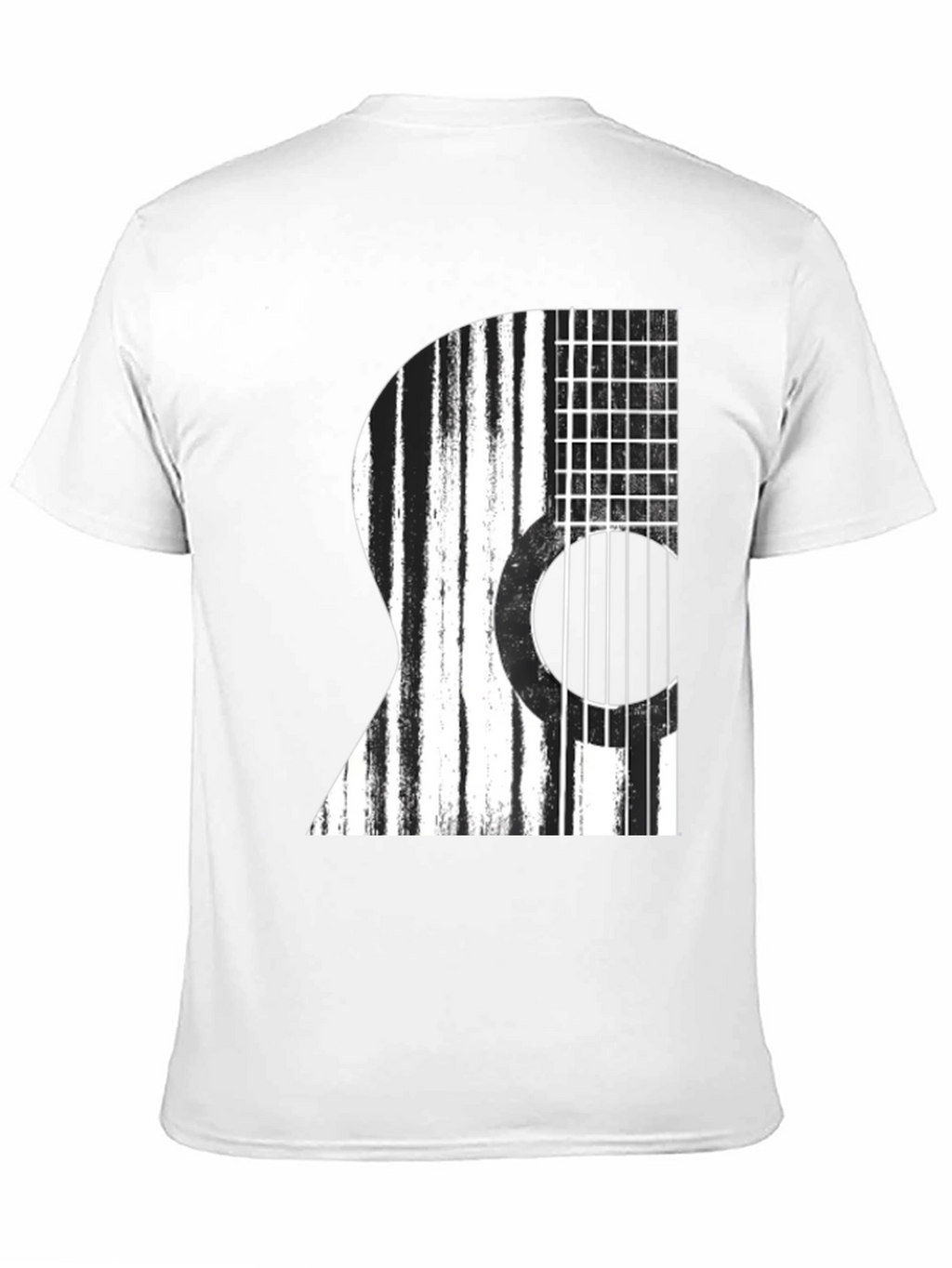Guitar Graphic Black T-Shirt