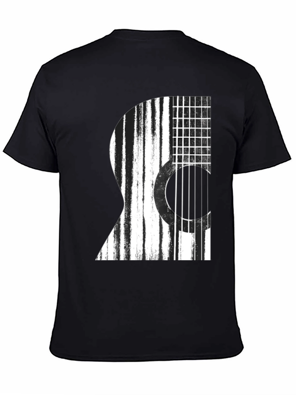 Guitar Graphic Black T-Shirt