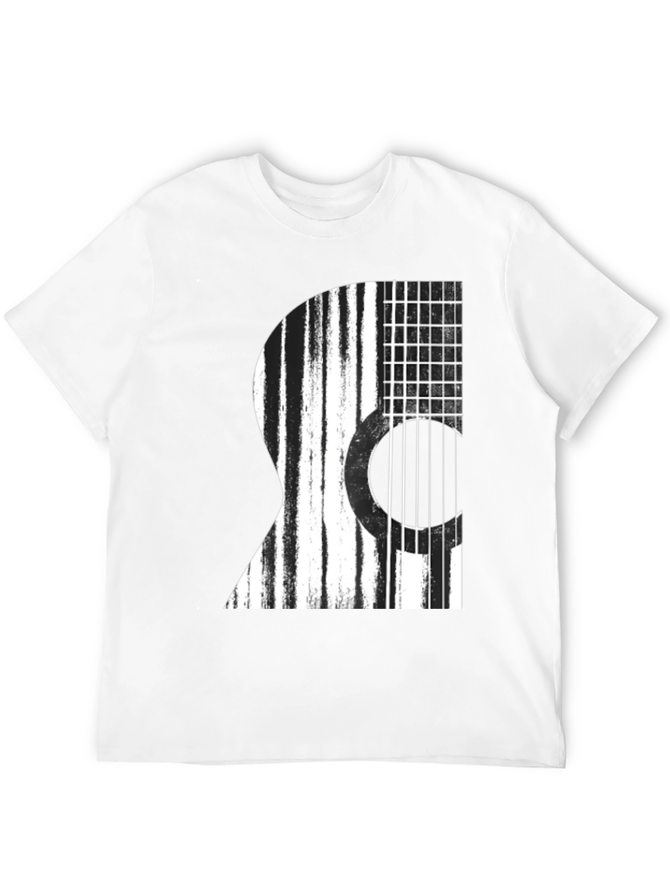 Guitar Graphic Black T-Shirt