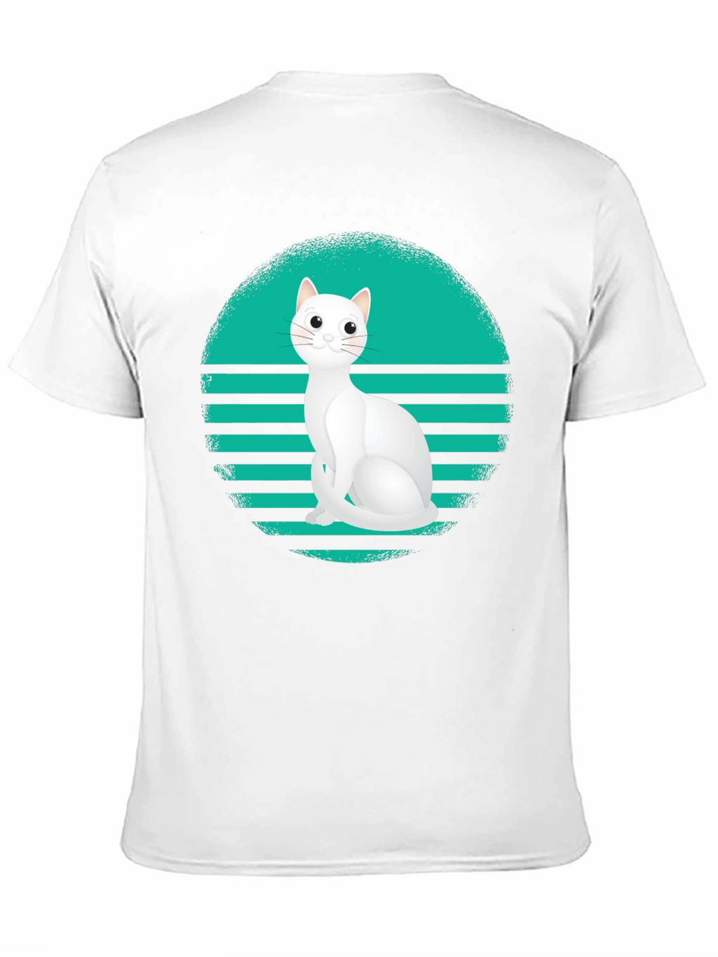 Cool Cat Retro T-Shirt - Black