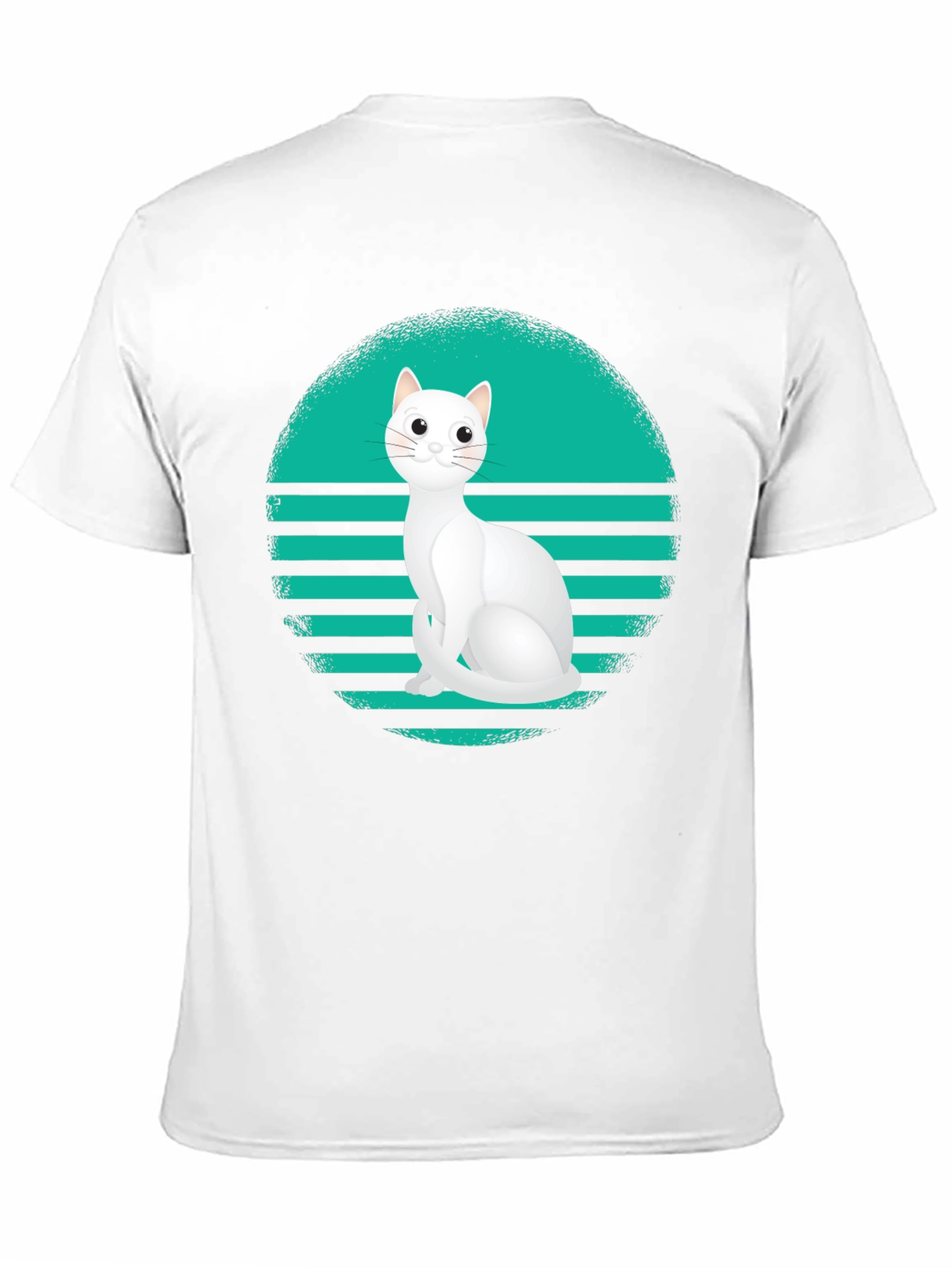 Cool Cat Retro T-Shirt - Black
