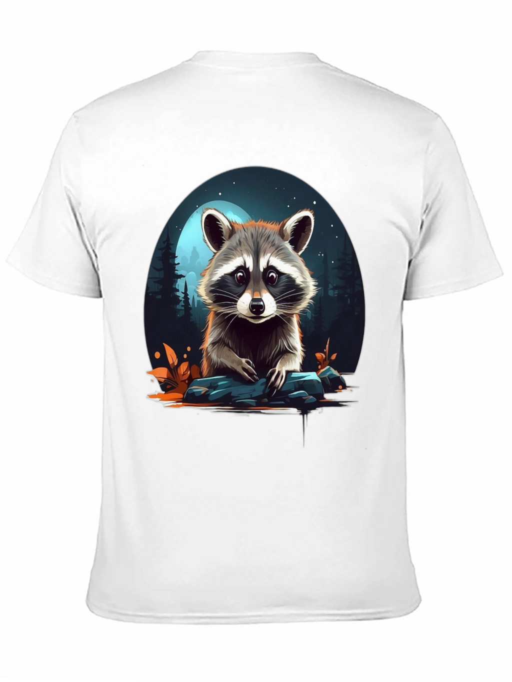 Raccoon Graphic Tee - Midnight Moon Design