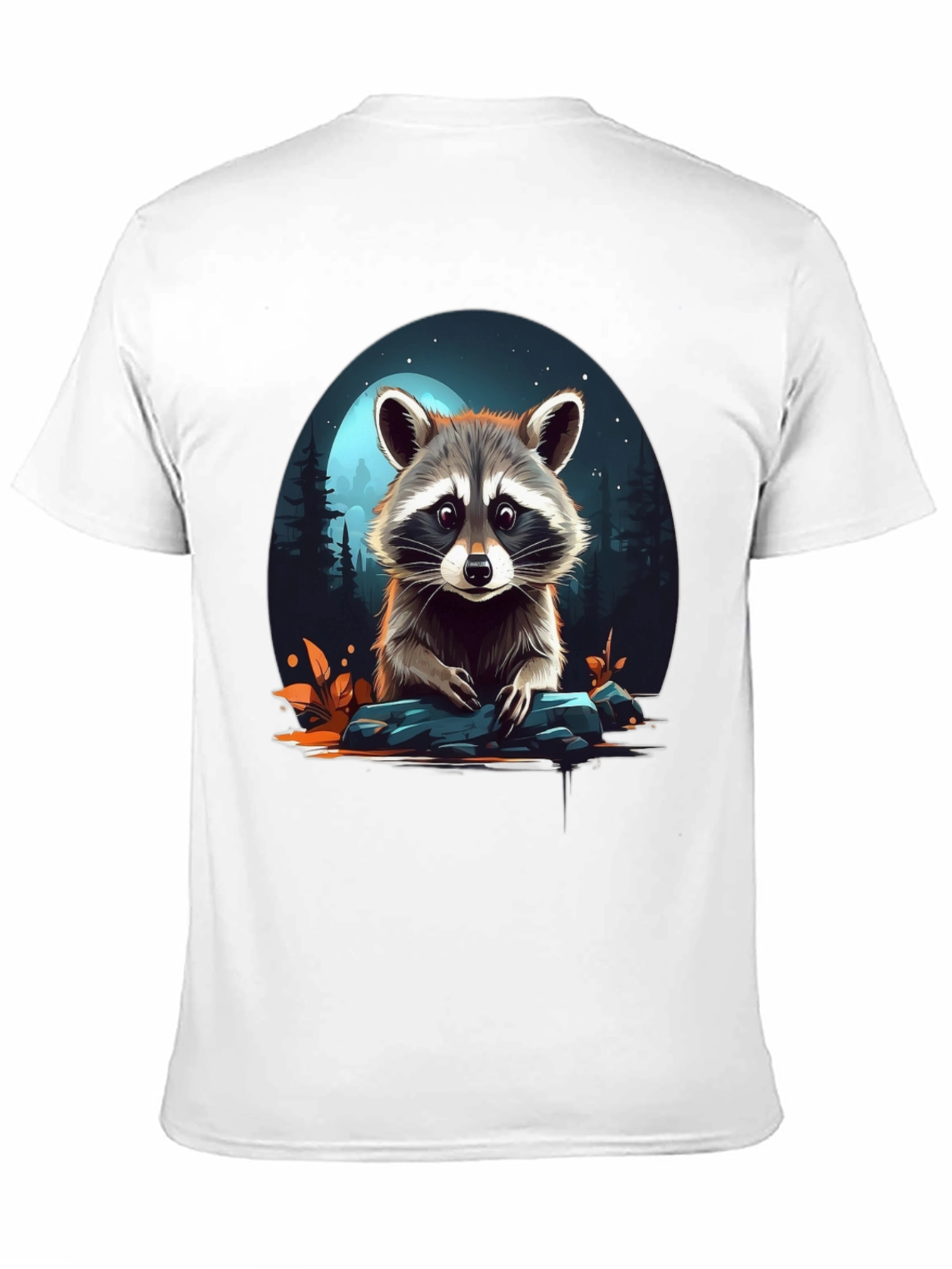 Raccoon Graphic Tee - Midnight Moon Design