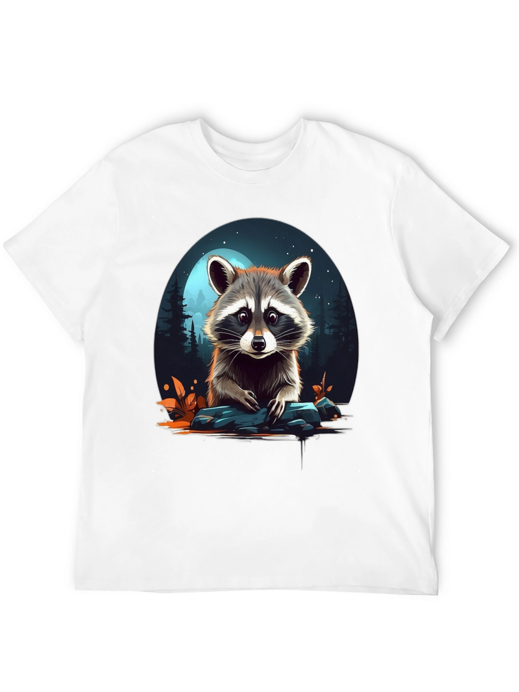Raccoon Graphic Tee - Midnight Moon Design