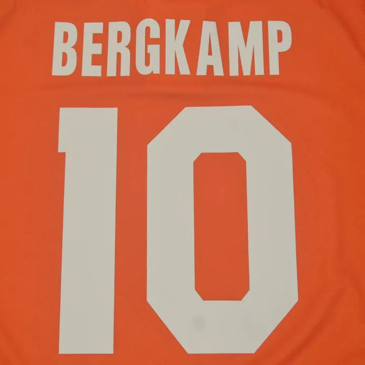 1996 Netherlands Home Orange Retro Jersey Detail 1