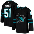 Men's San Jose Sharks Radim Simek #51 Black Alternate Authentic Jerseys