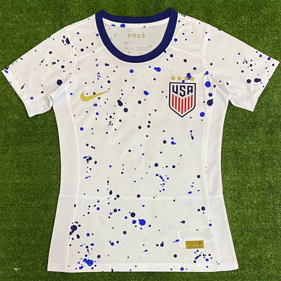 2023 U.S Women World Cup Home White Women Jersey 女装 Front