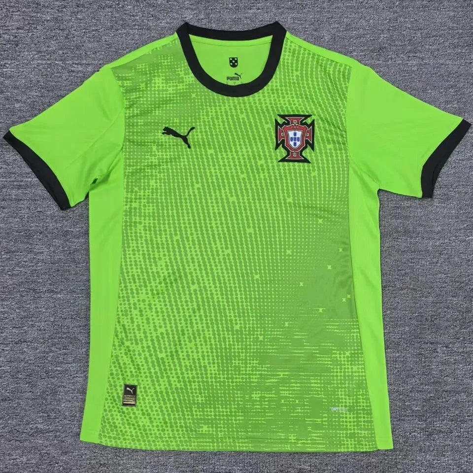2025 Portugal Green GK Soccer Jersey Front