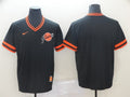 Men's San Francisco Giants Black Replica Blank Jerseys