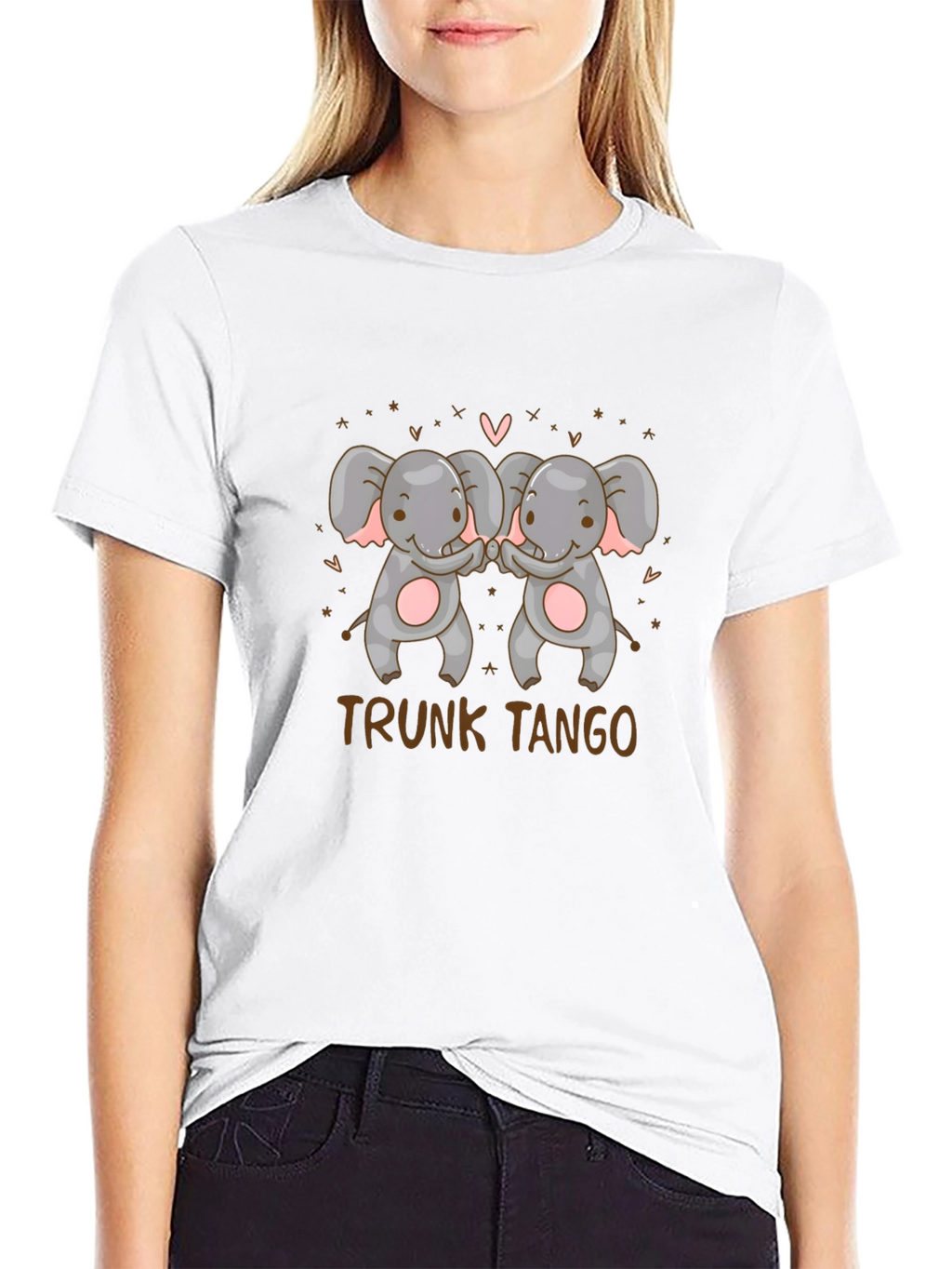 Trunk Tango Elephant Graphic Tee - Black