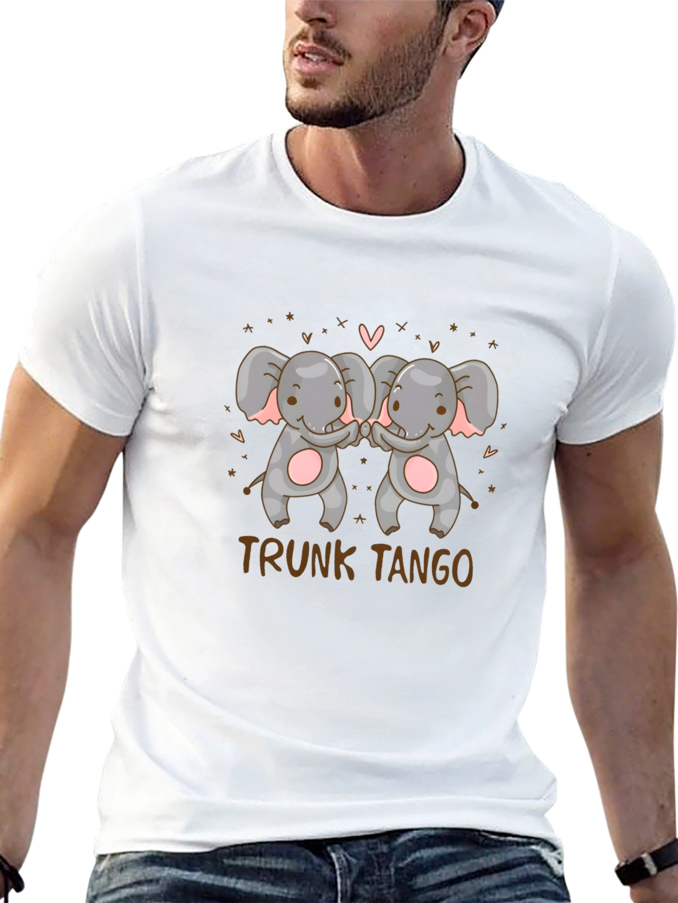 Trunk Tango Elephant Graphic Tee - Black