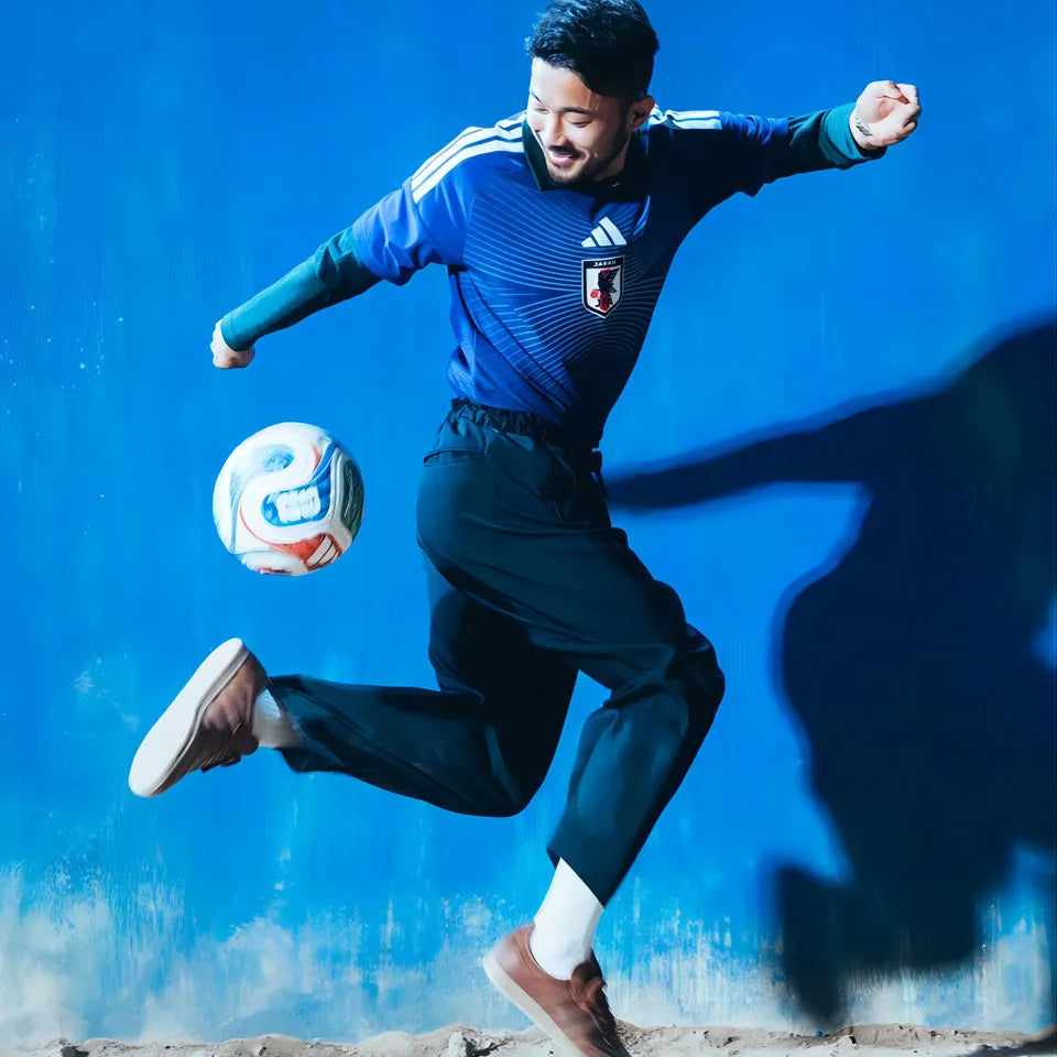 2026/27 Japan Home Blue Player Version Long Sleeve Jersey Detail 1