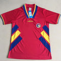 1994 România Red Retro Soccer Jersey Front