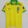 2023 Brazil Yellow Polo Short Jersey Front