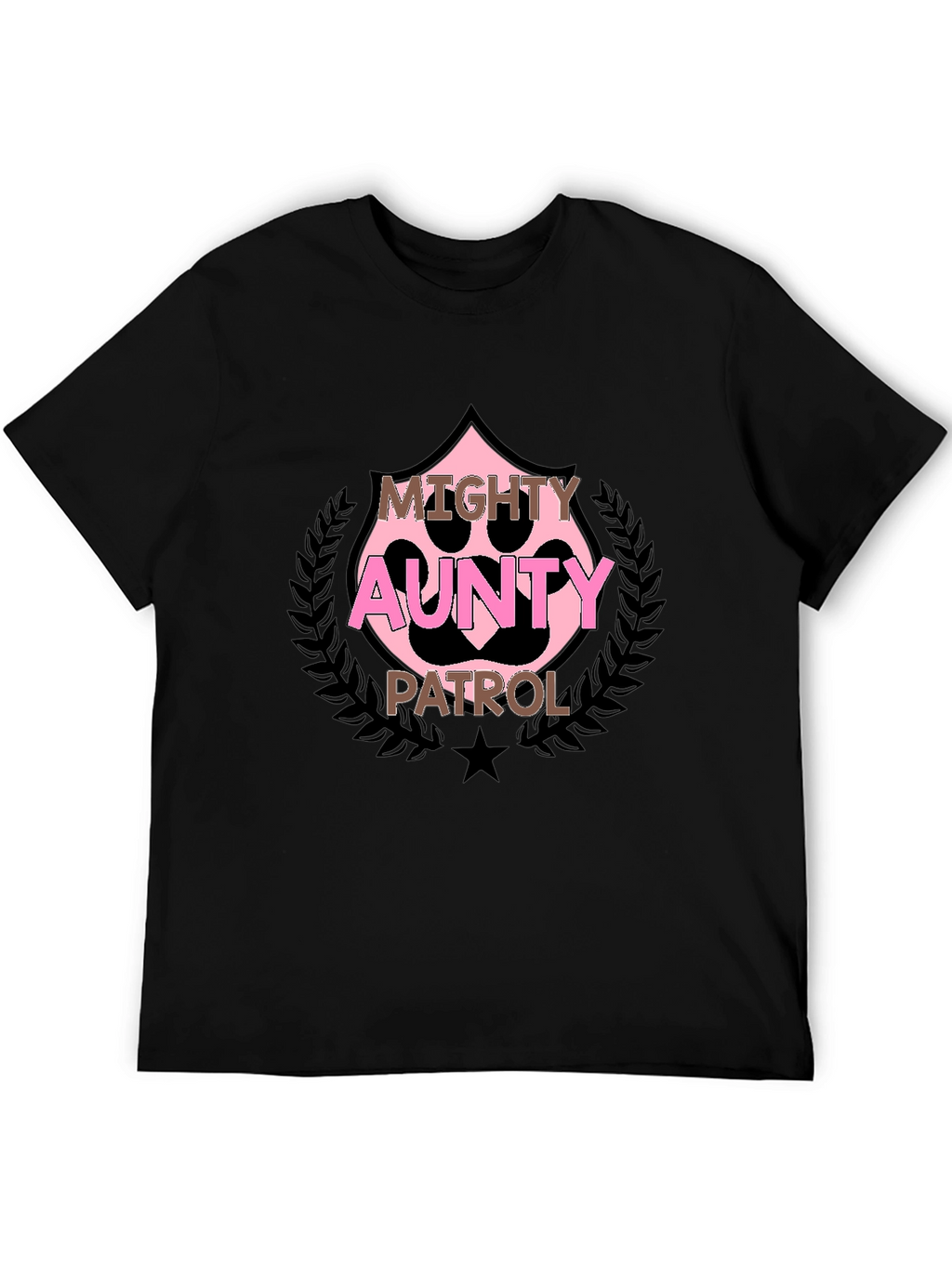 Mighty Aunty Patrol Black T-Shirt