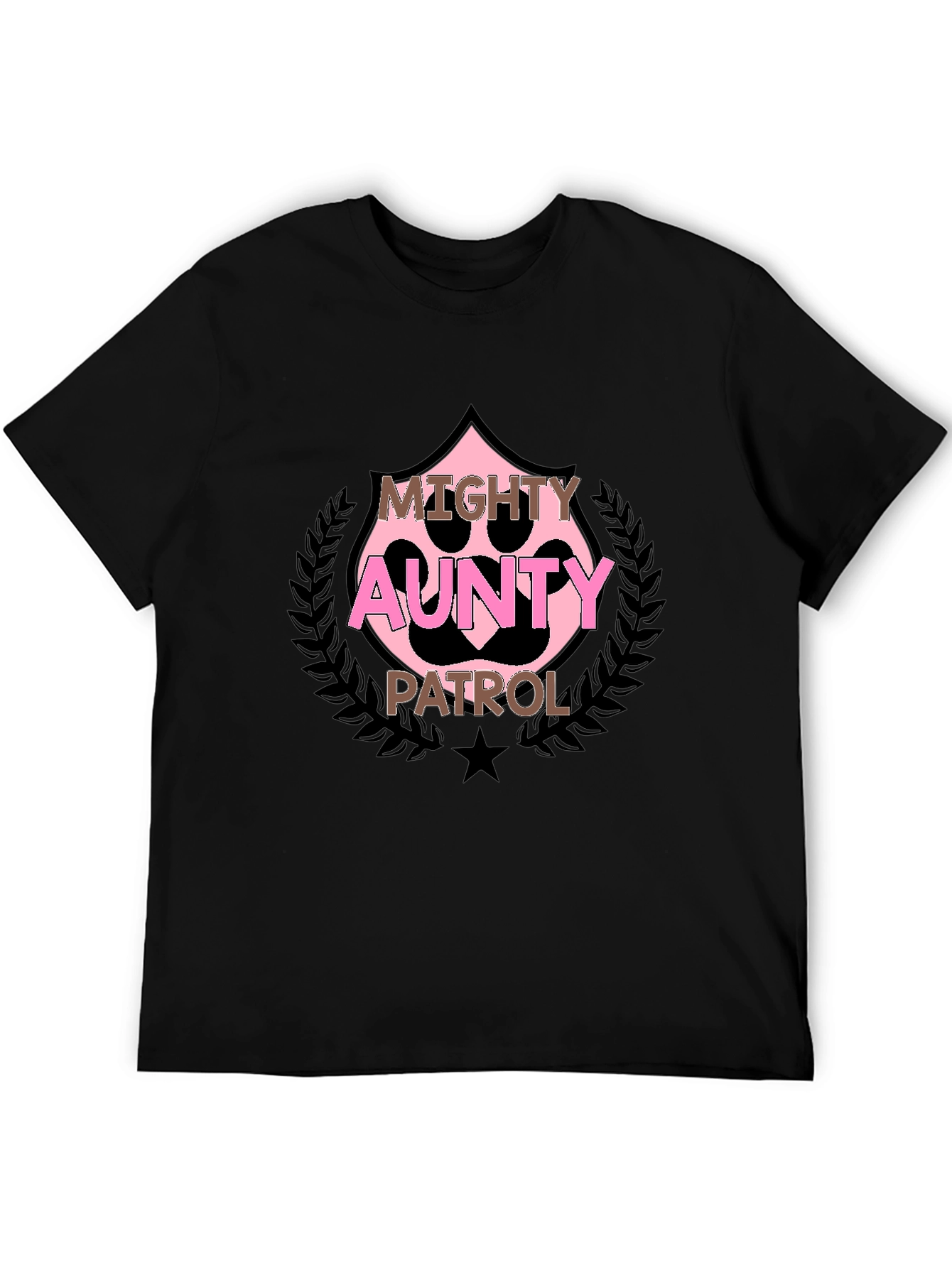 Mighty Aunty Patrol Black T-Shirt