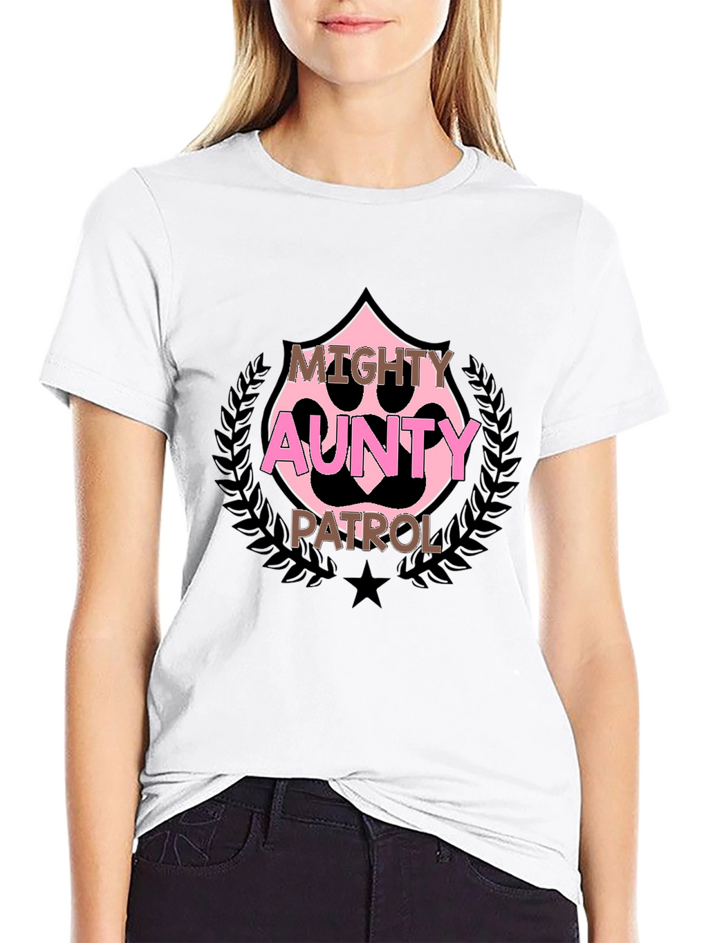 Mighty Aunty Patrol Black T-Shirt