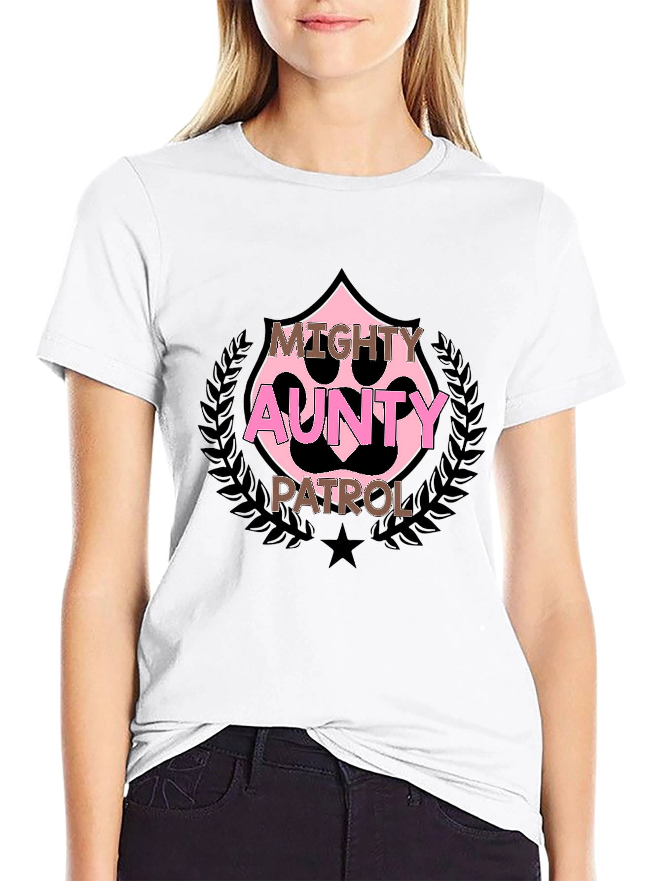 Mighty Aunty Patrol Black T-Shirt
