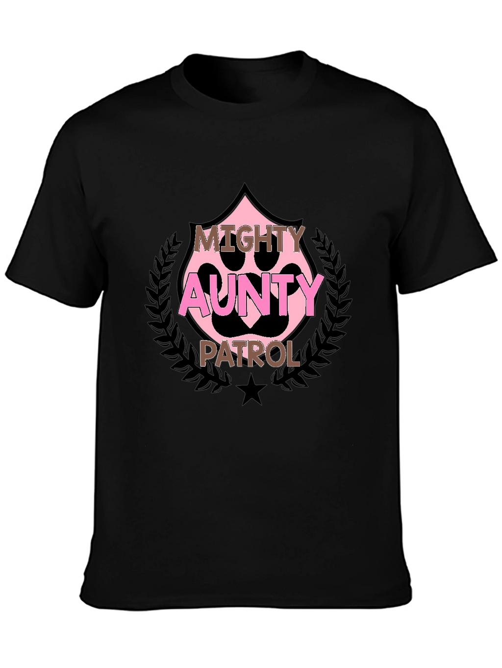 Mighty Aunty Patrol Black T-Shirt