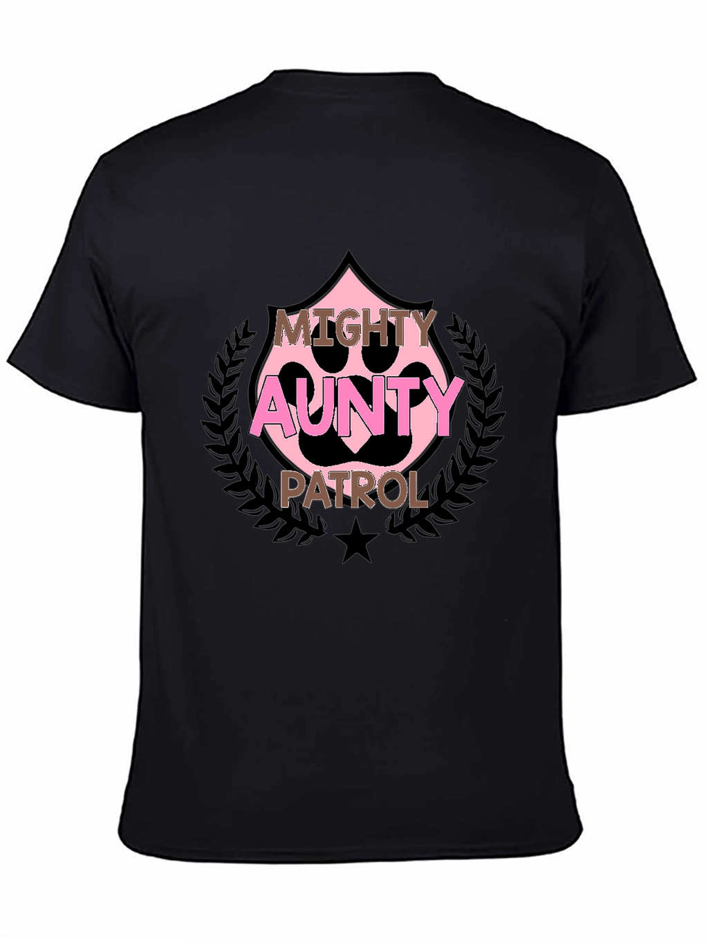 Mighty Aunty Patrol Black T-Shirt