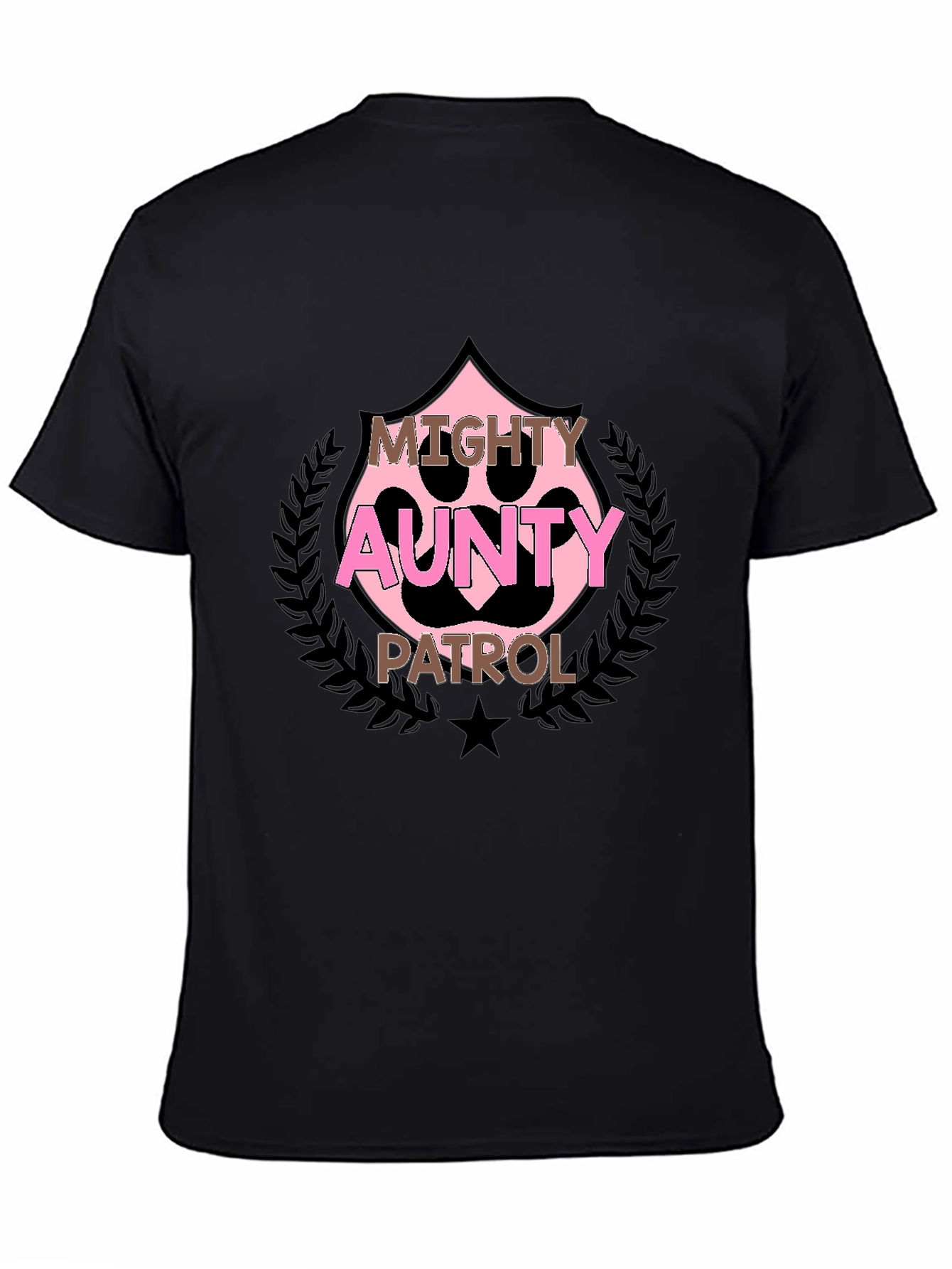 Mighty Aunty Patrol Black T-Shirt