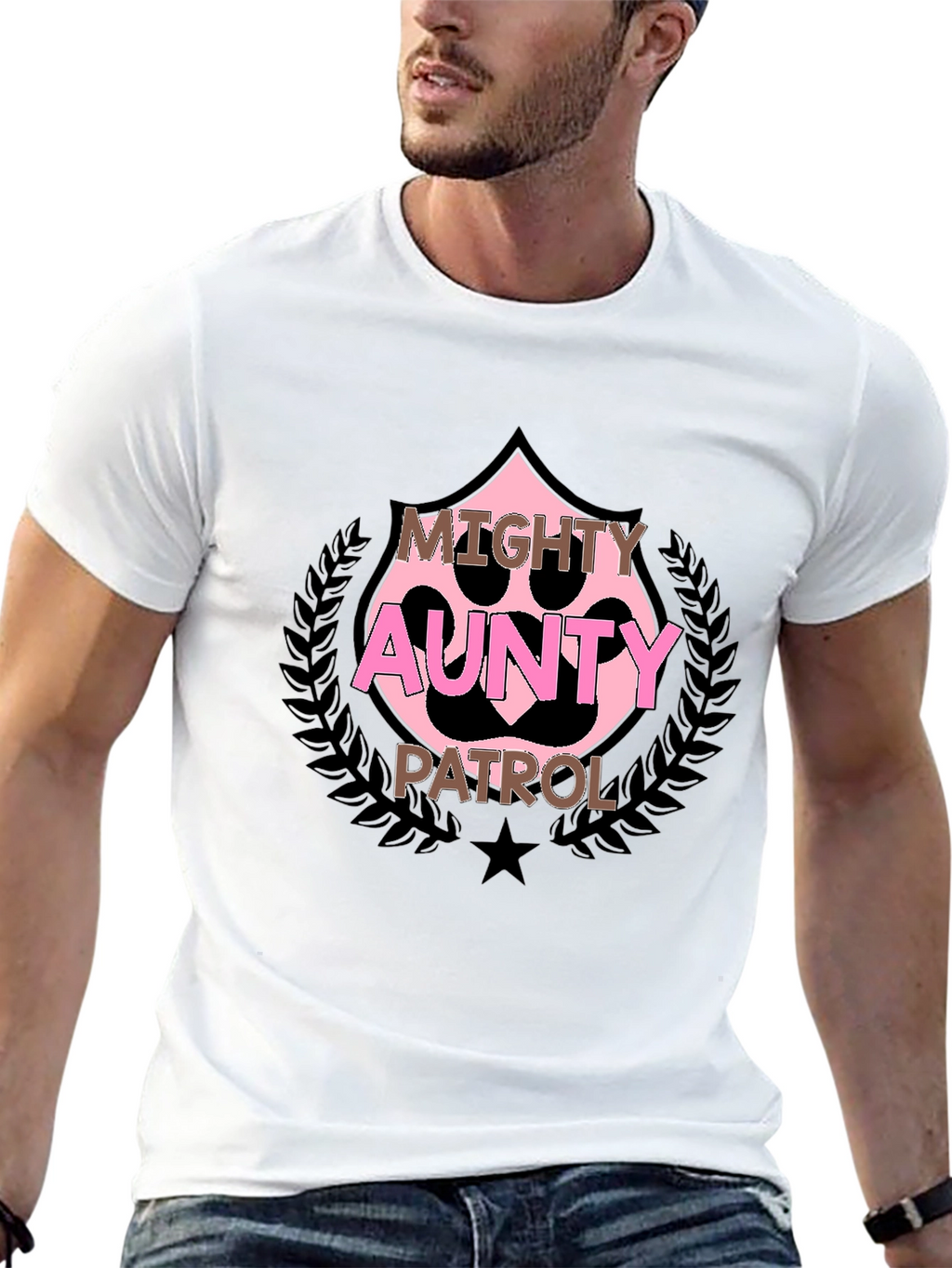 Mighty Aunty Patrol Black T-Shirt