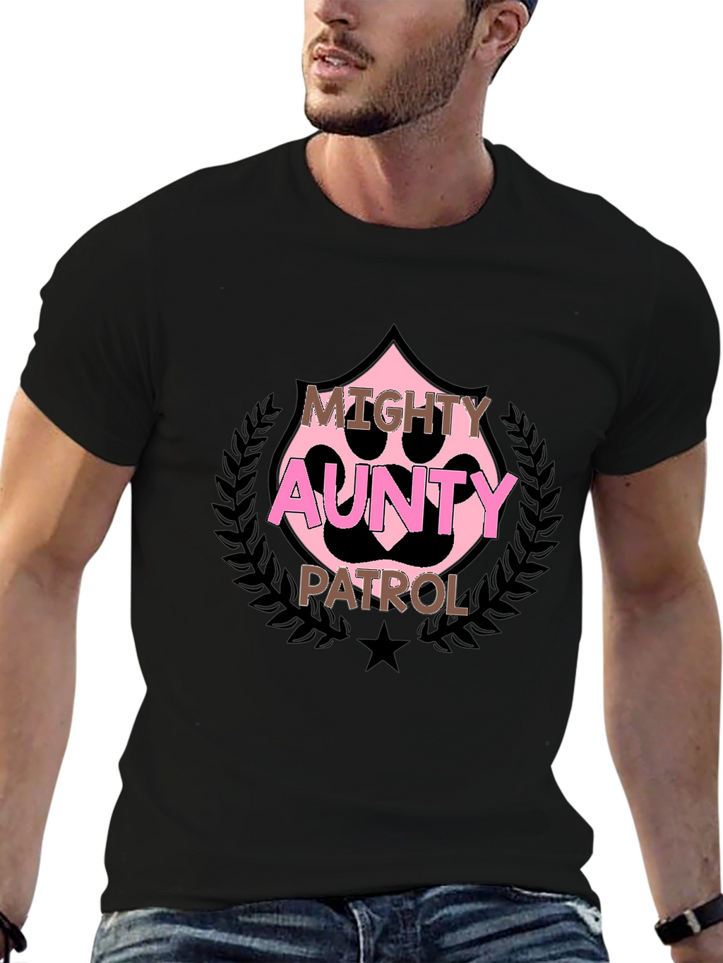 Mighty Aunty Patrol Black T-Shirt