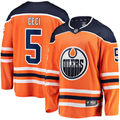 Men's Edmonton Oilers Cody Ceci #5 Orange Home Breakaway Player Jerseys