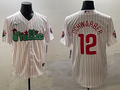 Men's Philadelphia Phillies Kyle Schwarber #12 White Replica Team Jerseys