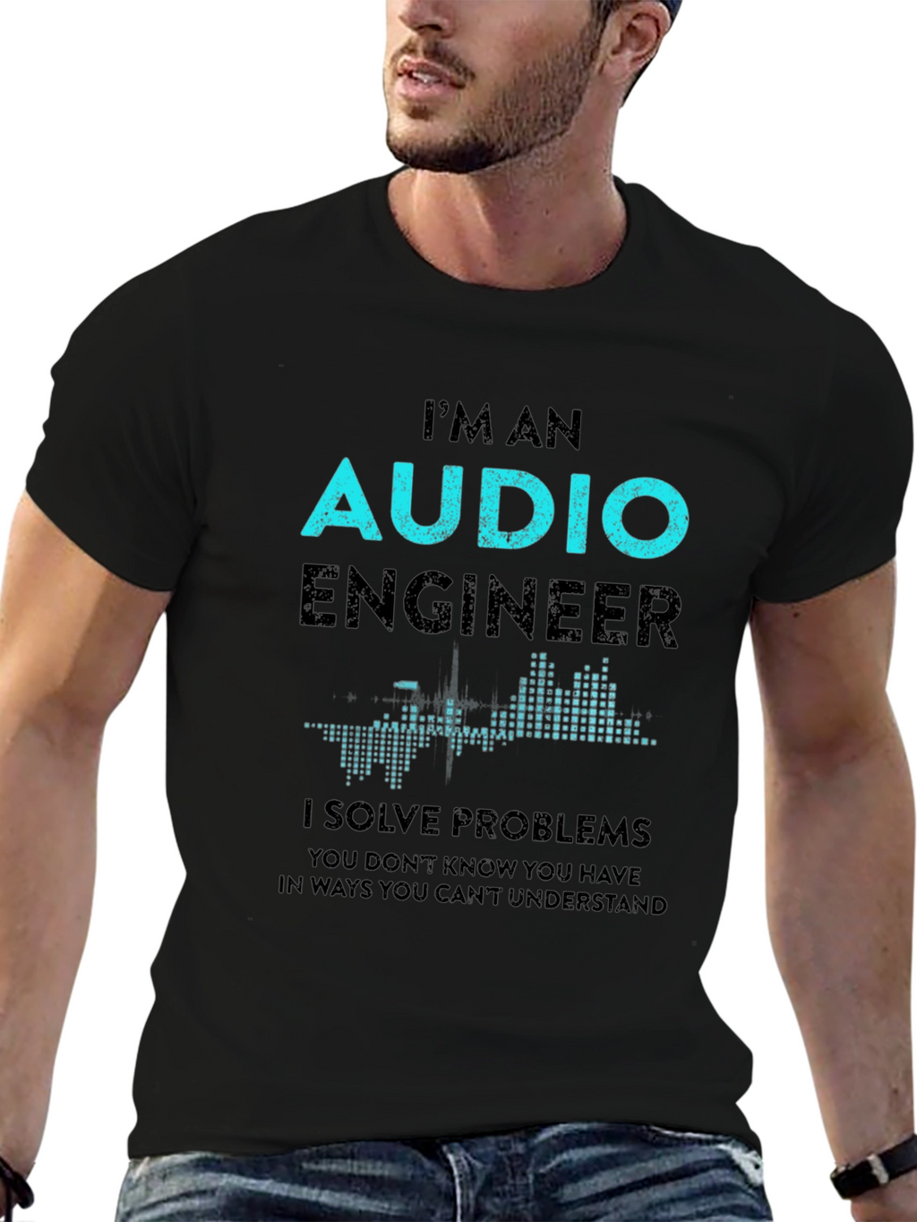 Audio Engineer T-Shirt - Solve Problems Design