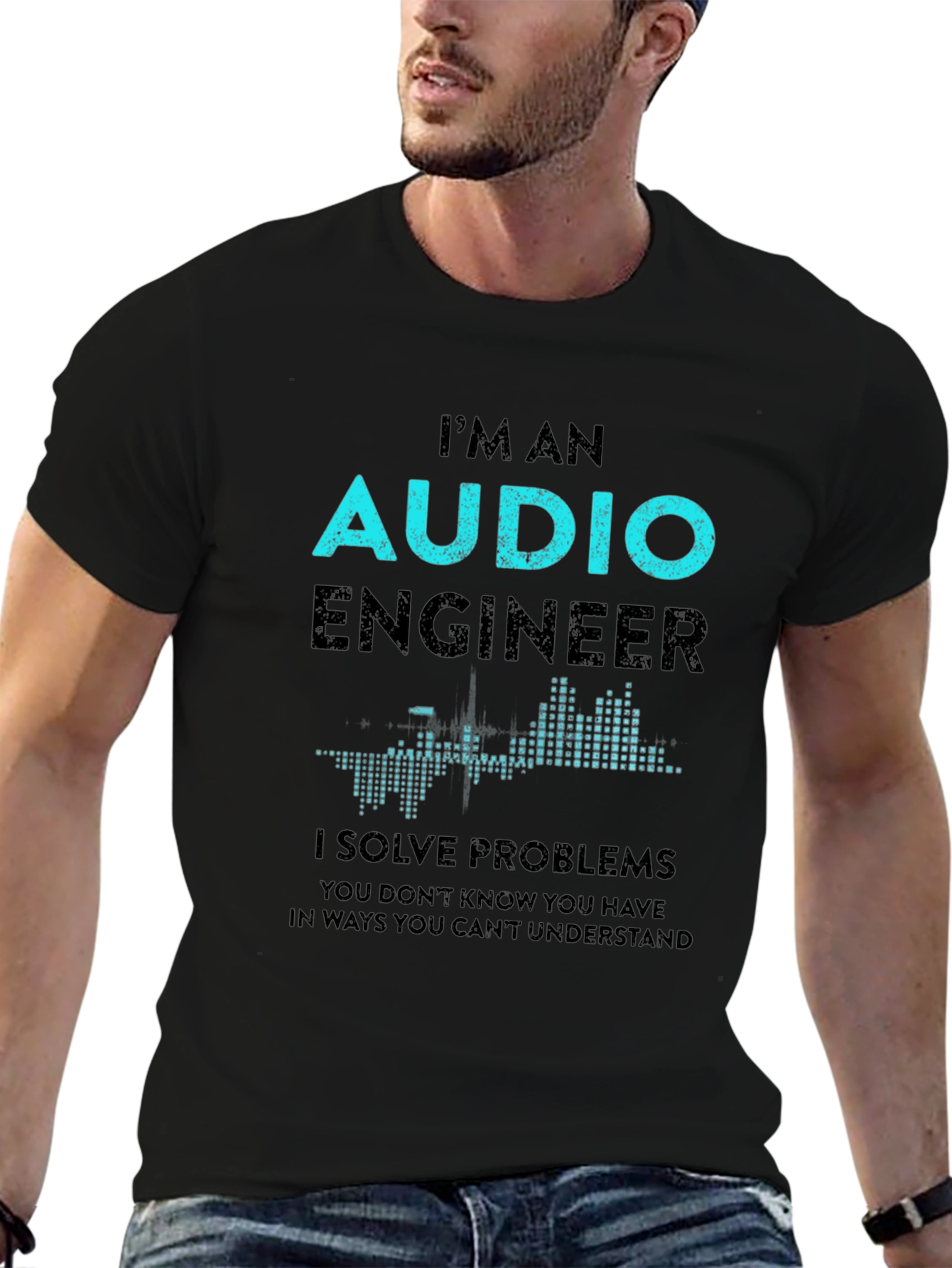 Audio Engineer T-Shirt - Solve Problems Design