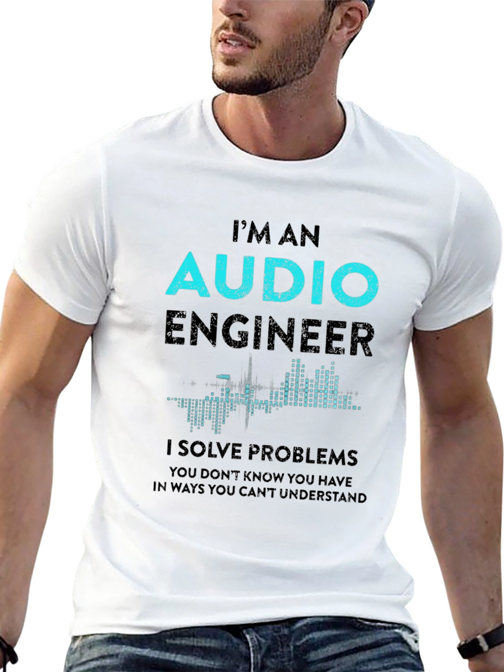 Audio Engineer T-Shirt - Solve Problems Design