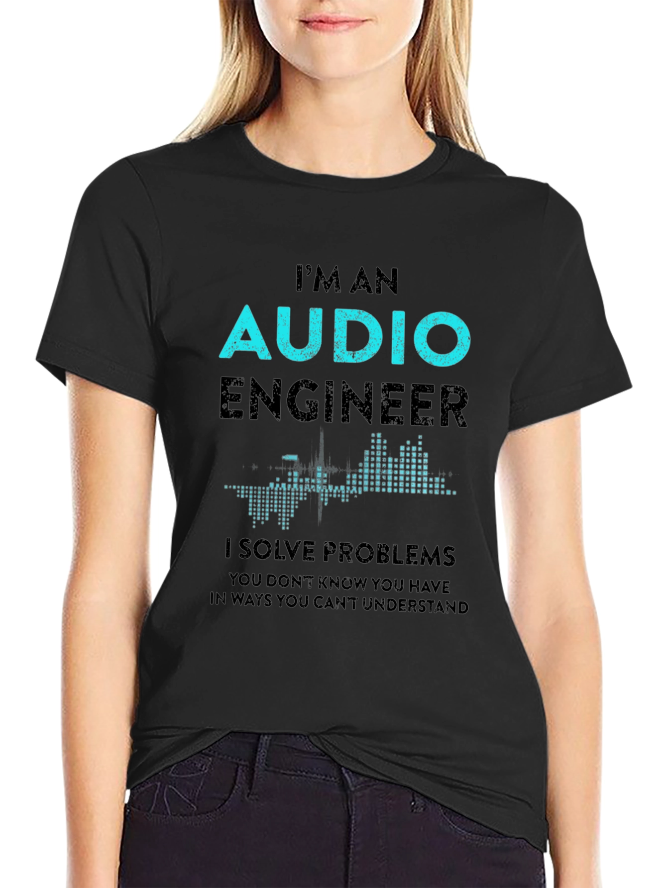 Audio Engineer T-Shirt - Solve Problems Design