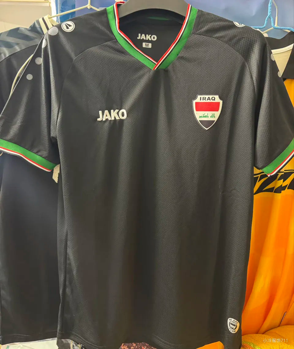 2026/27 Iraq Third Black Fans Soccer Jersey Front