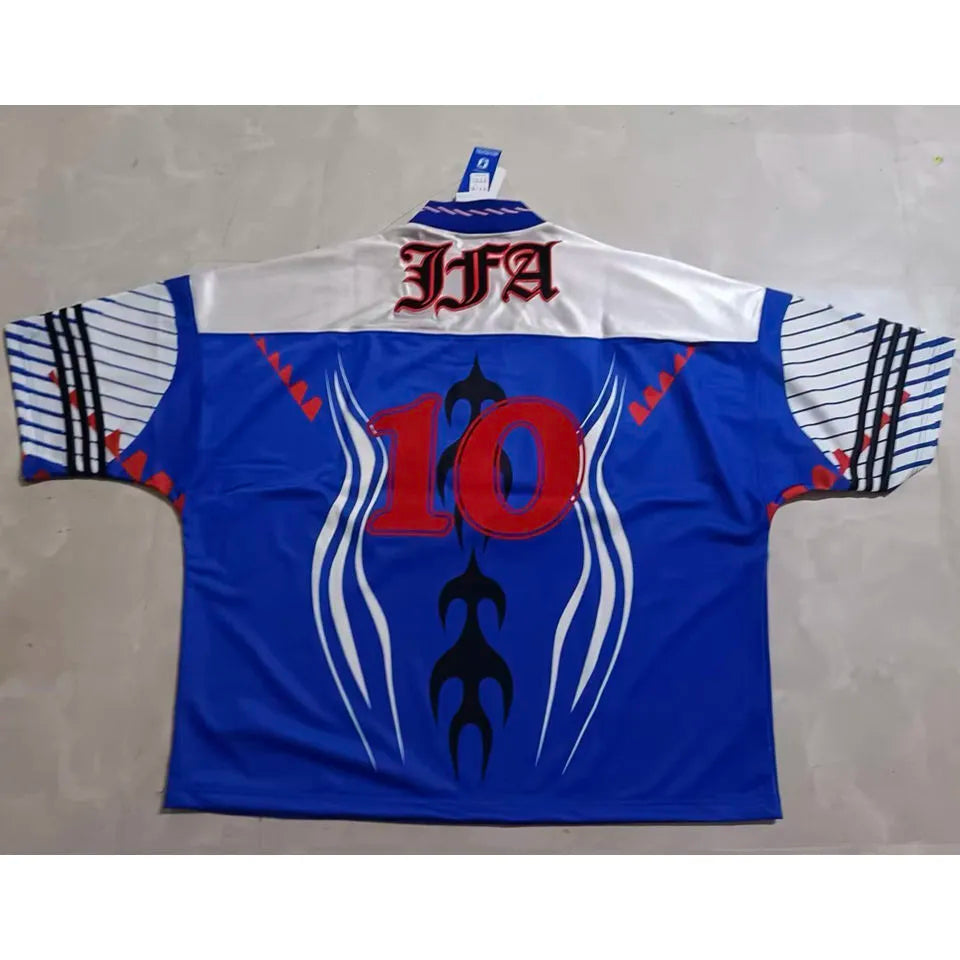 2026/27 Japan Blue Special Edition Retro Style Fans Jersey Detail 1