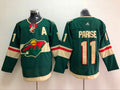 Men's Minnesota Wild Zach Parise #11 Green Home Breakaway Player Jerseys